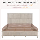 Platform Bed Frame & Tall Headboard by HouseOfZazla