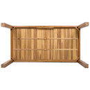 TOPMAX Patio Wooden Dining Table, 67"L Rectangular by HouseOfZazla