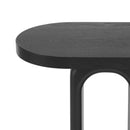 Art Sculptural Console Table With Oval Cutout Legs - Black by HouseOfZazla