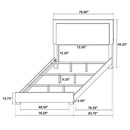 Jeremiah - LED Panel Bed With Touch Controlled Lighting