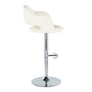 Margarite - Contemporary Ajustable Barstool With Swivel With Rounded T Footrest (Set of 2) by HouseOfZazla