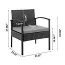 Noli - 4 Piece Outdoor Conversation Set by HouseOfZazla