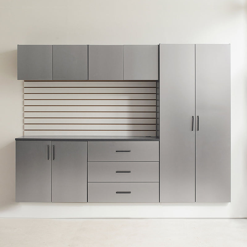 Astro Series - Garage Cabinet Set B With Soft Closing Drawers - Metallic Gray, photo 9 of 11