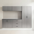Astro Series - Garage Cabinet Set B With Soft Closing Drawers - Metallic Gray by HouseOfZazla