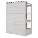 TOPMAX 78-Inch Wooden Greenhouse with Skylights and Folding Shelves by HouseOfZazla