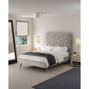 Crosby - Bed With Upholstered Headboard And Slats by HouseOfZazla