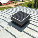 12 Inch Trapezoidal Adjustable Solar Roof Vent Fan by HouseOfZazla