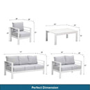 Outdoor Patio Set With All-Weather Thick Cushions by HouseOfZazla