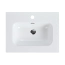 Glossy White Ceramic Integrated Sink by HouseOfZazla