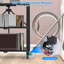 3-Tier Foldable Storage Shelf With Wheels by LJGDeals