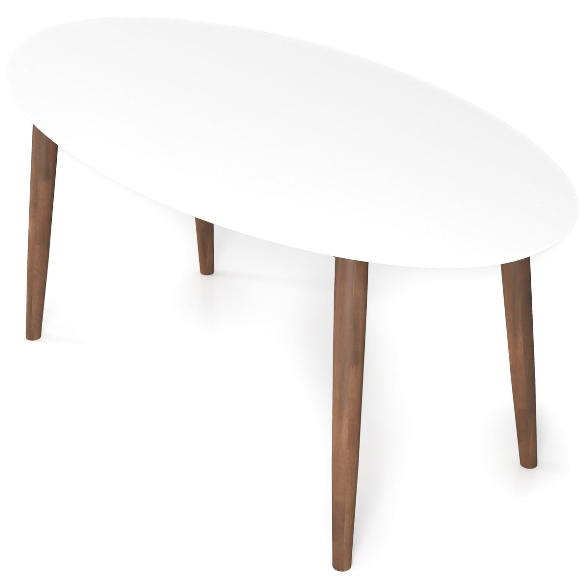 Ada - Mid-Century Modern Style Oval Dining Table, photo 15 of 16