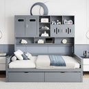 Daybed With All-In-One Cabinet And Shelf by Unique Piece Furniture