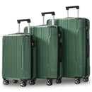 GigaTech 3-Piece Hard Shell Luggage Set (Green)