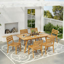 Outdoor 7 Pieces Outdoor Dining Set - Teak by HouseOfZazla