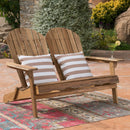 Outdoor Adirondack Rocking Loveseat With Hand Crafted Details by HouseOfZazla