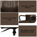 Joslin - Office Chair - Distress Chocolate Top Grain Leather