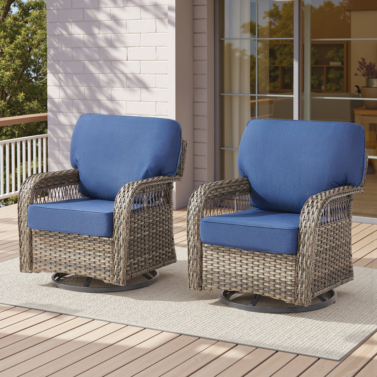 Outdoor Glider Chairs Set of 2, photo 2 of 10