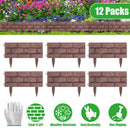 Garden Border Edging Panels 12-Pack with Rotatable Connectors