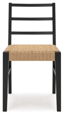 Isanti - Dining Room Side Chair (Set of 2) - Light Brown / Black