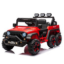 24V Ride On Large PickUp Truck car for Kids,ride On 4WD Toys with Remote Control,Parents Can Assist in Driving,Bluetooth music version,Pickup truck design with spacious storage in the rear.