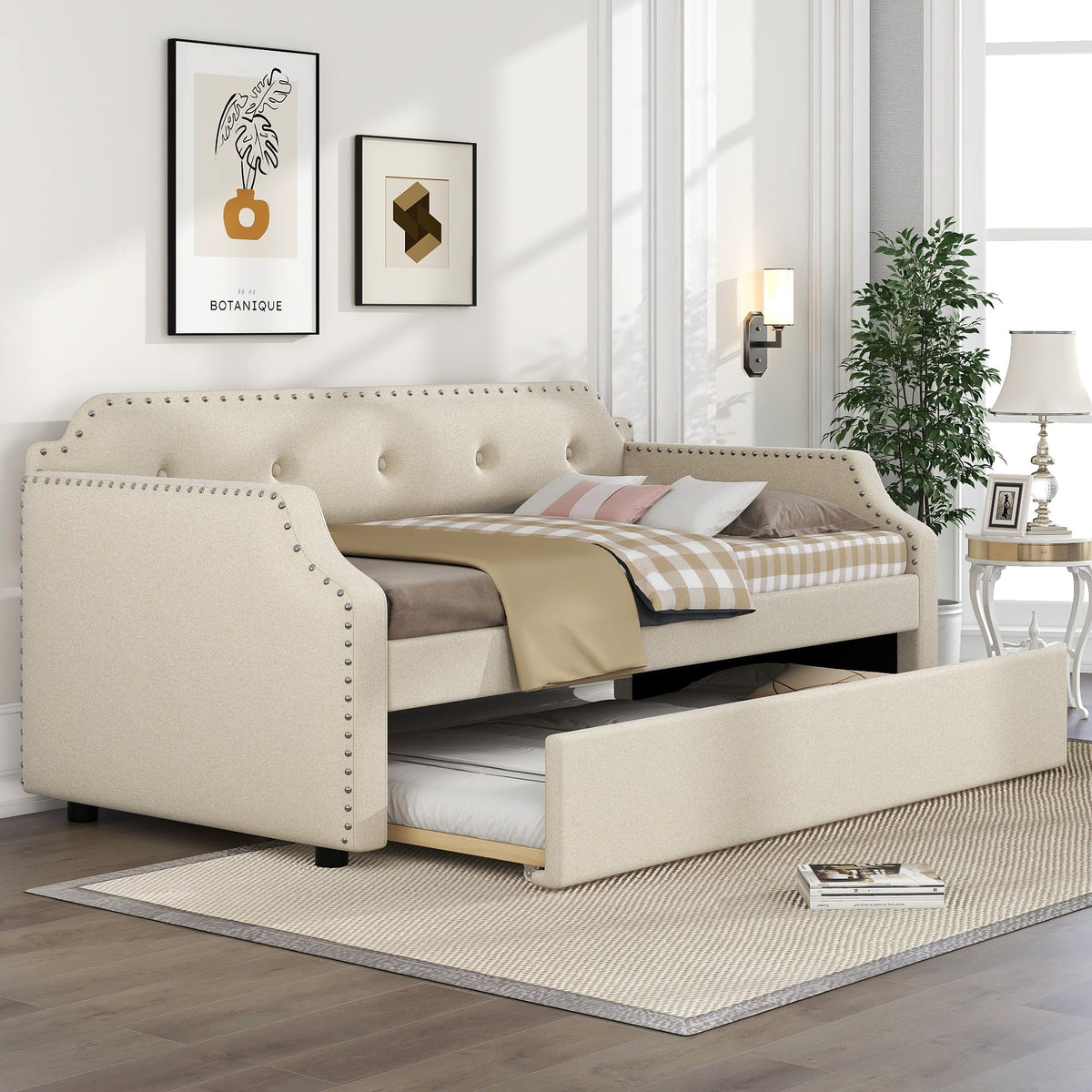 Upholstered Daybed With Trundle, photo 37 of 40