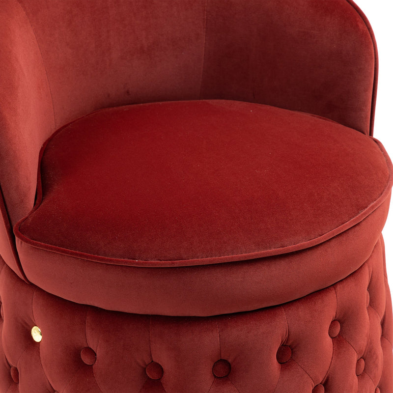 360 Degree Swivel Cuddle Barrel Accent Sofa Chairs, Round Armchairs with Wide Upholstered, Fluffy Velvet Fabric Chair for Living Room, Bedroom, Office, Waiting Rooms