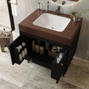 Contemporary Free-standing Bathroom Vanity with Faux Marble Top & Ceramic Sink by HouseOfZazla