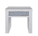 Noralie Mirrored & Faux Diamonds End Table