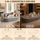 Eggshell Sofa Bed - Convertible Boneless Couch