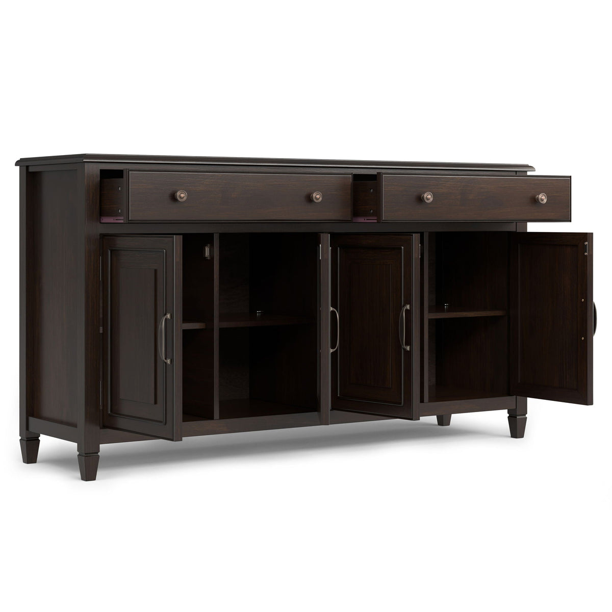 Connaught - Large Sideboard Buffet Storage Cabinet - Brown, photo 3 of 4