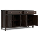 Connaught - Large Sideboard Buffet Storage Cabinet - Brown by HouseOfZazla
