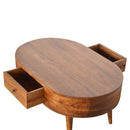 Rounded Wood Table by HouseOfZazla