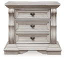 Bruchandi - Three Drawer Night Stand - Antique White by Unique Piece Furniture