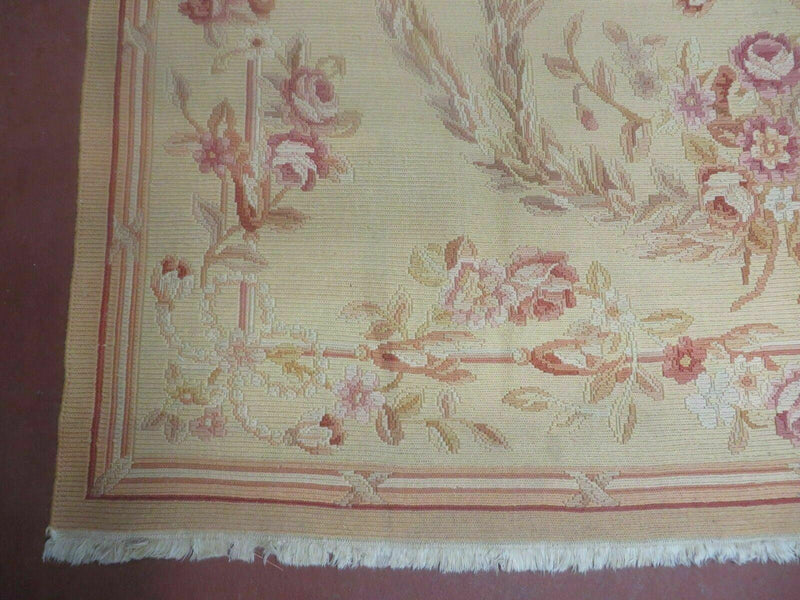 5' X 8' Vintage Turkish Kilim Handmade Flat Soumak Weave Wool Rug Veg Dye Nice