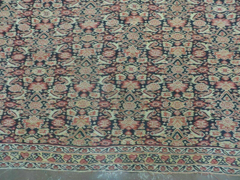 4' X7' Antique Handmade Turkish Wool Kilim Soumak Flat Weave Rug Tribal Organic