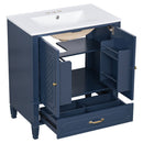 Bathroom Vanity With Sink, Soft Closing Door, Multi Functional Storage