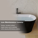 Glossy Freestanding Bathtub With Toe Tap Drain by HouseOfZazla