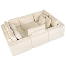 Modular U Shaped Sectional Sofa With Reversible Design by HouseOfZazla