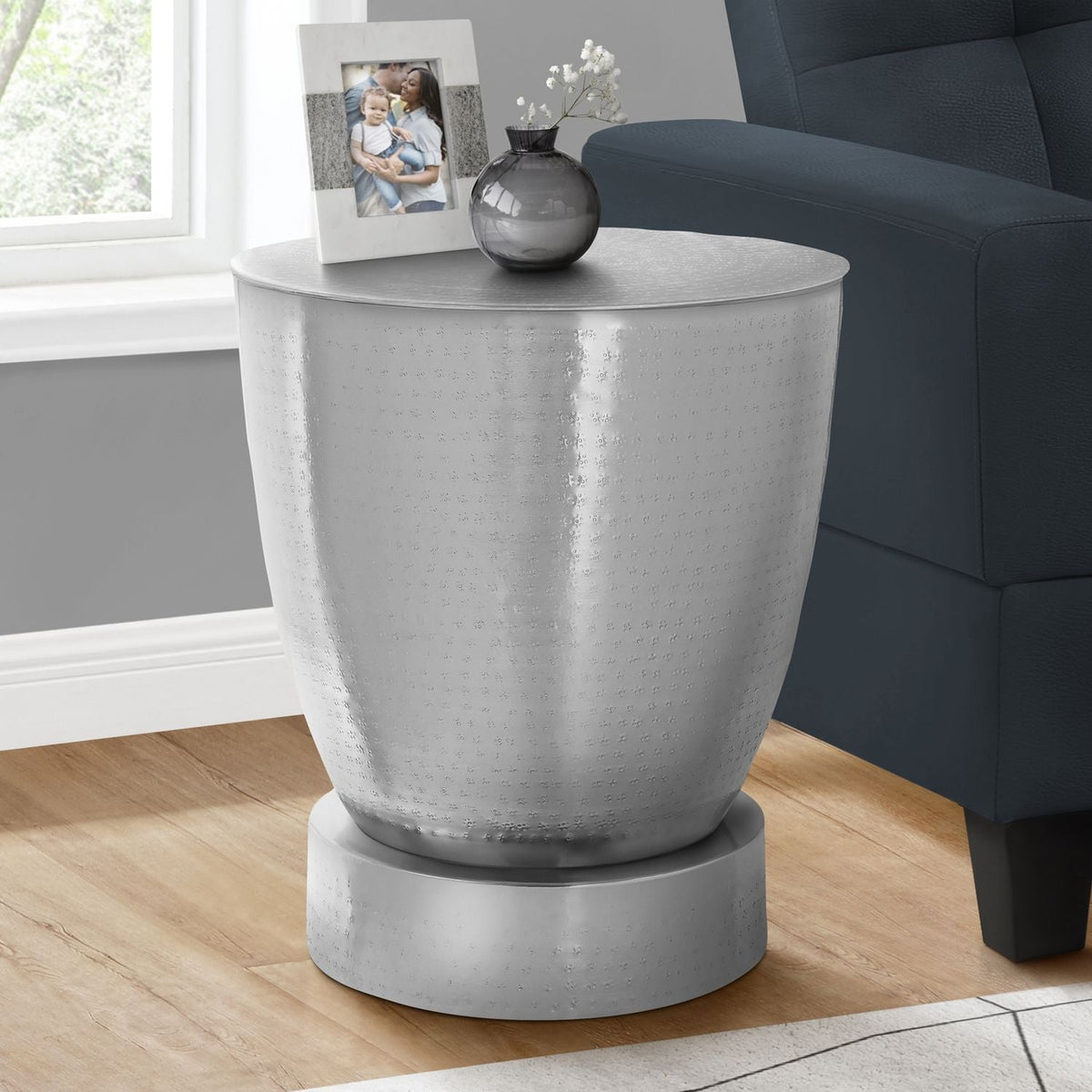 Drum Accent Side Table, Contemporary & Modern Design, photo 9 of 10