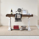 Farmhouse Retro Design Pedestal Sofa Tabe