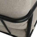 Leora Modern Minimalist Round Tube Sofa Chair with Cushions