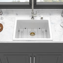 Quartz Kitchen Sink, Granite Composite, Drop In Sink With Durable Design by HouseOfZazla