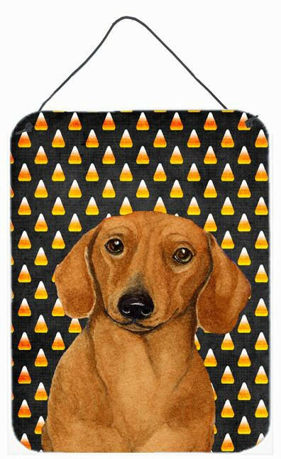 Dachshund Candy Corn Halloween Portrait Wall or Door Hanging Prints