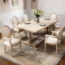 French Vintage Upholstered Fabric Dining Armchair (Set of 2) by HouseOfZazla