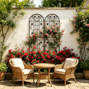 2 Pack Metal Garden Trellis 86.7" x 19.7" Rustproof Trellis for Climbing Plants by HouseOfZazla