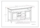 Amherst - TV Media Stand, Handcrafted