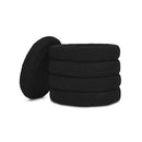 Fuji - Oversized Round Storage Ottoman by HouseOfZazla