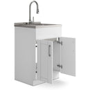 Shaker - Modern Wide, Laundry Cabinet With Faucet And Stainless Steel Sink by Unique Piece Furniture