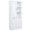 Freestanding Tall Storage Cabinet With 2 Tilt-Out Hampers by HouseOfZazla