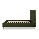 Stockholm - Modern Wavy Headboard Platform Bed by HouseOfZazla